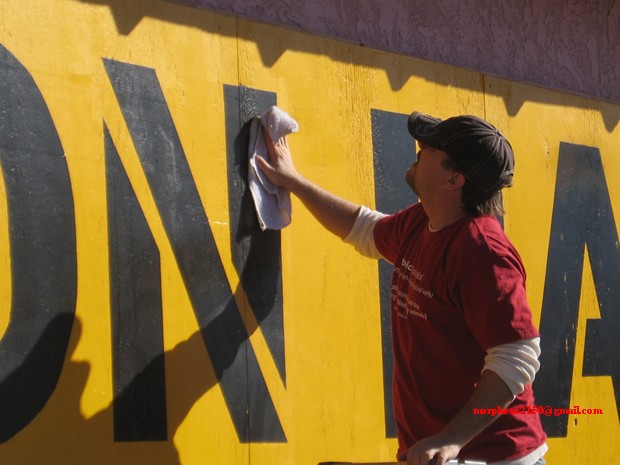 4409 cleaning Ron Paul 2012 revolution continues sign making cottonwood Arizona