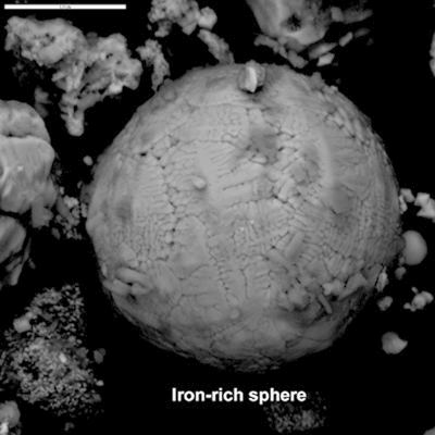 Iron rich micro sphere 911
