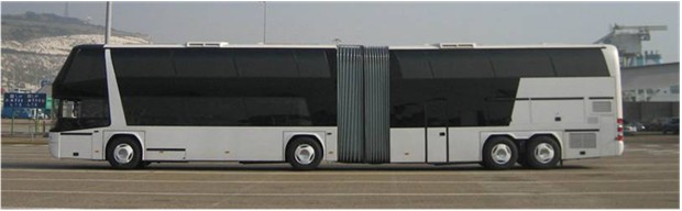 WORLD'S BIGGEST BUS Neoplan Jumbo - cruiser 2 in 1 bus double deck bus 170 passenger capacity 