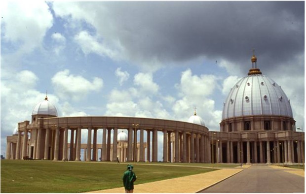 WORLD'S BIGGEST ROMAN-CATHOLIC CATHEDRAL IVORY-COAST 