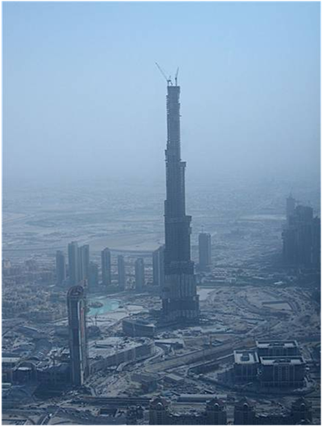 WORLD'S TALLEST BUILDING DUBAI Burj Dubai 900 meters 2952 feet .559 miles high Completed 2009