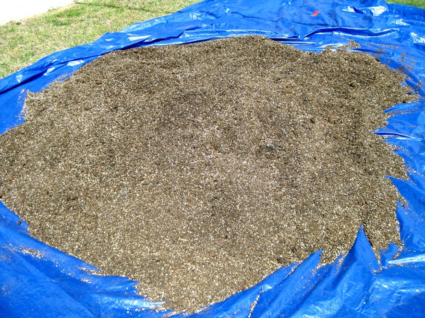Mel's Mix ready to fill garden box Mel's Mix ready to fill garden box