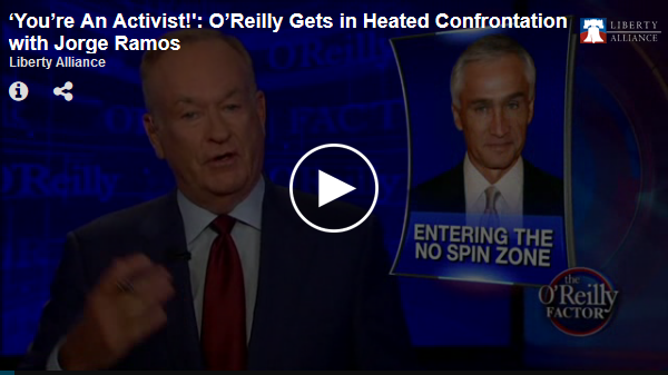 'You're an activist!': Bill O'Reilly gets into heated confrontation with Jorge Ramos