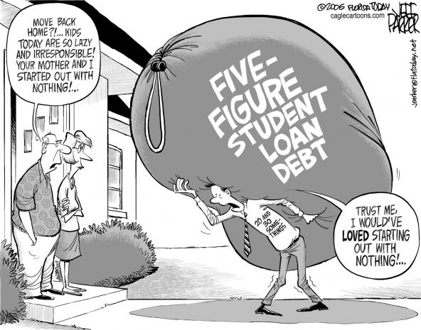 student credit card debt. credit card debt cartoon. They