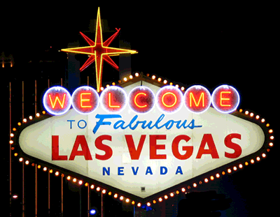 las vegas sign. Nevada Casinos Lose $6.7