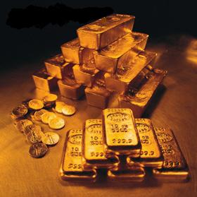Gold hits record above $1,150/oz as dollar falls