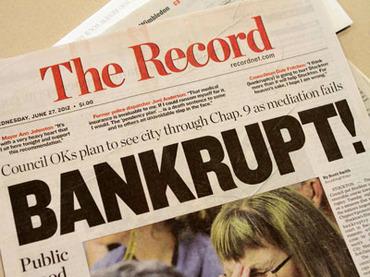 Bankrupt California cities slash public services to fund six-figure pensions